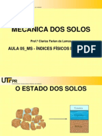 Aula 05 Ms Indices Fisicos Dos Solos