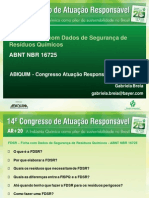 FDSR - Ficha Com Dados de Segurança de Resíduos Químicos