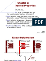 Mechanical Properties: Issues To Address..