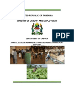 Annual Labour Administration and Inspection Report