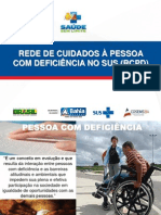 Rede de Cuidados À Pessoa Com Deficiência No Sus (RCPD)