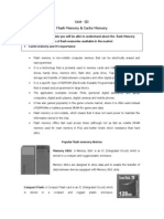 Flash Memory - Cache Memory