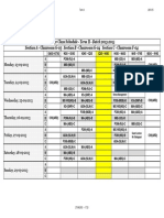 I Year Time Table