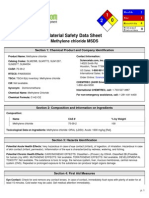 Msds Metilen Klorida