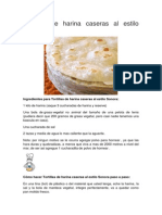 Tortillas de Harina Caseras Al Estilo Sonora PDF