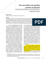 Um Caso Clínico em Questão - Neurose Ou Psicose PDF