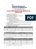 Estructura Basica de Un Proyecto de Innovacion