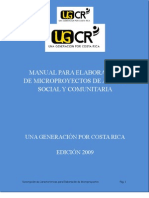 Manual para Micro Proyectos UGCR