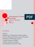 Blood Pattern Analysis (Droplet Dynamics)