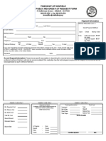 Winfield OPRA Request Form