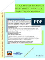 Deploy MySQL Database Encryption Using PHP and OpenSSL To Protect Customers Credit Card Info