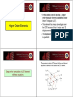 Higher Order Elements: Steps in The Formulation of LST Element Stiffness Equations