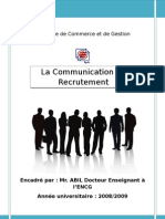 La Communication de Recrutement