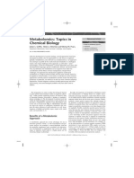 Metabolomics: Topics in Chemical Biology: Advanced Article