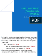 SPELLING RULE (Compound Words)