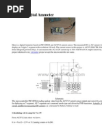 3 Digits Digital Ammeter