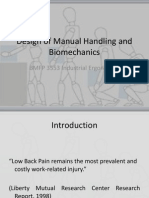 Lecture 3 Design of Manual Handling and Biomechanics