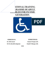 Training For Disabled People