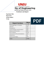 Report Cover Page and Format