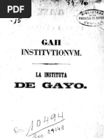 Gayo Cayo La Instituta de Gayo 1845