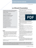 Vaginal Delivery of Breech Presentation: Sogc Clinical Practice Guideline