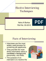 Effective Interviewing Techniques