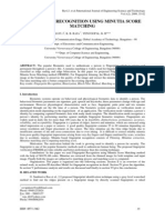 Fingerprint Recognition Using Minutia Score Matching