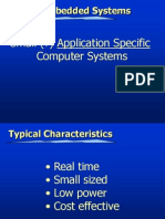 Define Embedded Systems: Small (?) Application Specific Computer Systems