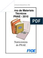 Cadernos de Materiais Técnicos PNAE