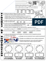 Numeración Cálculo Dinero y Tiempo