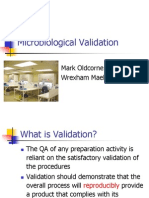 Mark Old Corne Microbiological Validation