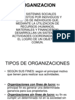 Tipos de Organizacion