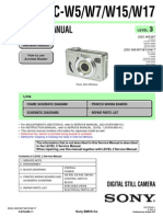 Service Manual: DSC-W5/W7/W15/W17