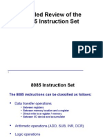 Detailed Review of The 8085 Instruction Set