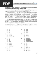 Section B-Rational Cloze PMR