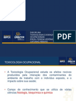 Toxicologia e Doenças Ocupacionais Slide 2