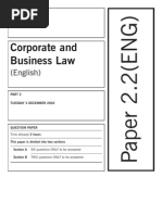 Corporate and Business Law: (English)