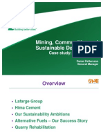 Mining, Communities and Sustainable Development - Case Study Hima Cement