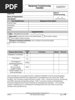 EHS-00017-F1 R17 Equipment Commissioning Checklist