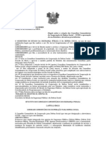 PORTARIA #217 Dispõe Sobre A Criação Dos Conselhos Comunitários de Cooperação de Defesa Social - CCCDS e Aprovação de Seu Estatuto