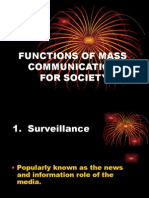 Functions of Mass Communication