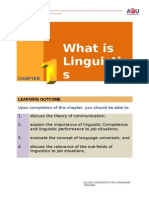 What Is Linguistic S: Learning Outcome