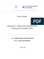 Modelado y Simulación Dinámica de Vehículos de Competicion PDF