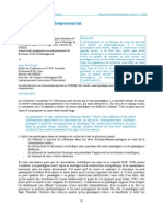 Paradigmes Et Entrepreneuriat PDF