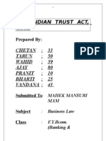 The Indian Trust Act-Law