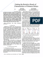 Setting The Resistive Reach of Quadrilateral Characteristics o F Distance Relays