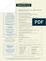 Browns Breakfast Afternoon Tea Menu PDF