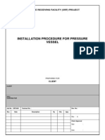 Installation Procedure For Pressure Vessel - English