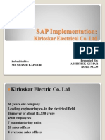 SAP R3 - Implementation