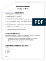 Situational Analysis Equity Analysis: Objectives of The Study